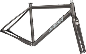 Salsa Stormchaser Frameset - 700c Aluminum Metallic Black 49cm