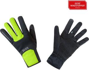 Gorewear M Windstopper Thermo Gloves - Black/Neon Yellow Full Finger X-Large