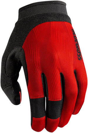 Bluegrass React Gloves - Red Full Finger Large