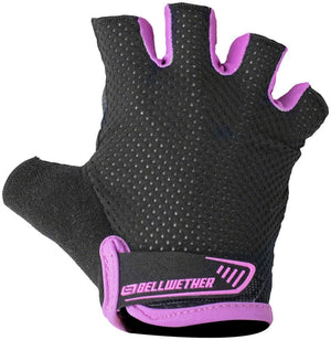 Bellwether Gel Supreme Gloves - Purple Short Finger Women's Small