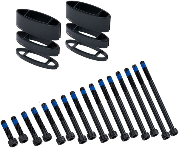 Vision Armrest Stack Riser Kit For TFA TriMax TFE Aerobars Includes Spacer Bolts – BLK