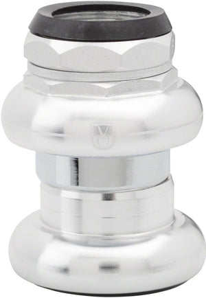 Velo Orange Threaded Headset - Caged Bearing French EC30 /25.0-1.0 Upper | EC30/26 Lower Silver