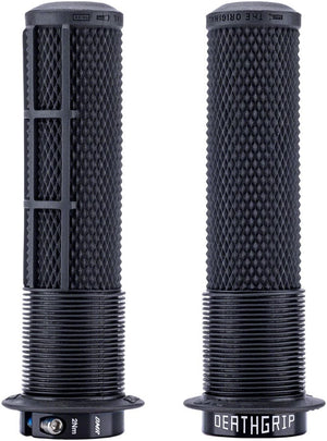 DMR DeathGrip 2 Flanged Grips - Thick Lock-On Black