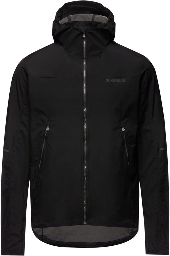 Gorewear Fernflow Hooded Windbreaker - Black Men's Large