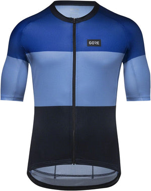 Gorewear Spirit Stripes Jersey - Ultramarine Blue/Scrub Blue Men's Medium