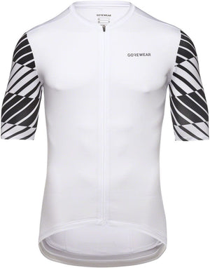 Gorewear Swiftride Optical Jersey - White/Black Men's Large