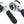 microSHIFT Down Tube Shifter Set 9-Speed Double/Triple Shimano Compatible Silver