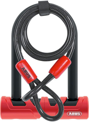 Abus Ultimate U-Lock - x 5.5" Keyed Black Includes Cobra Cable