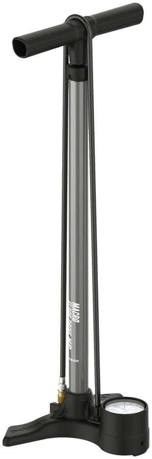 Lezyne Macro Floor Drive ABS Floor Pump - ABS Chuck 220psi Flat Grey