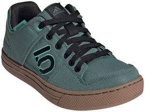 Five Ten Freerider Canvas Flat Shoes - Women's Hazy Emerald/Core BLK/Acid Mint 10.5
