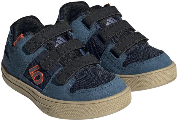Five Ten Freerider Kid's VCS Flat Shoes - Youth Legend Ink/Wonder Steel/Impact Orange 10.5K