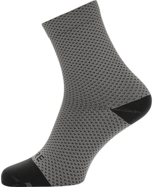 Gorewear C3 Dot Mid Socks - 6.7" Graphite Gray/Black Men's 6-7.5