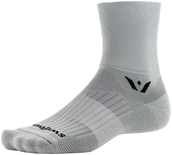 Swiftwick Aspire Four Socks - 4" Pewter Small