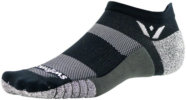 Swiftwick Flite XT No Show Socks - No Show Black Medium