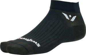 Swiftwick Aspire Ankle Socks - 1" Black Small