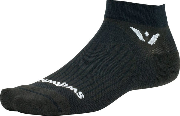 Swiftwick Aspire Ankle Socks - 1" Black Small