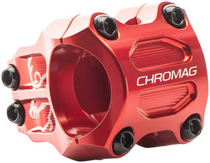 Chromag Riza Stem - 32mm 35mm Clamp +/-0 Red