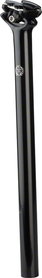 Velo Orange Grand Cru Seatpost: 0 Setback 27.2mm 400mm Black