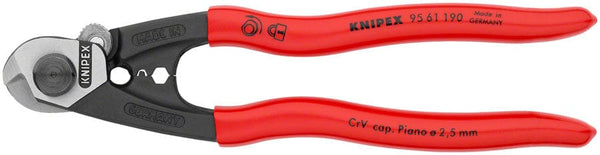 Knipex Wire Rope Shears - Polished Forged Steel 7 1/2"