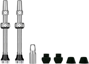 Muc-Off V2 Tubeless Valve Kit - Silver 60mm Pair