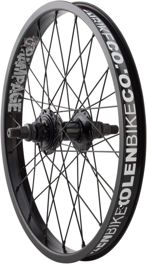Stolen Rampage Rear Wheel - 18" 14 x 110mm Rim Brake Cassette Black Clincher