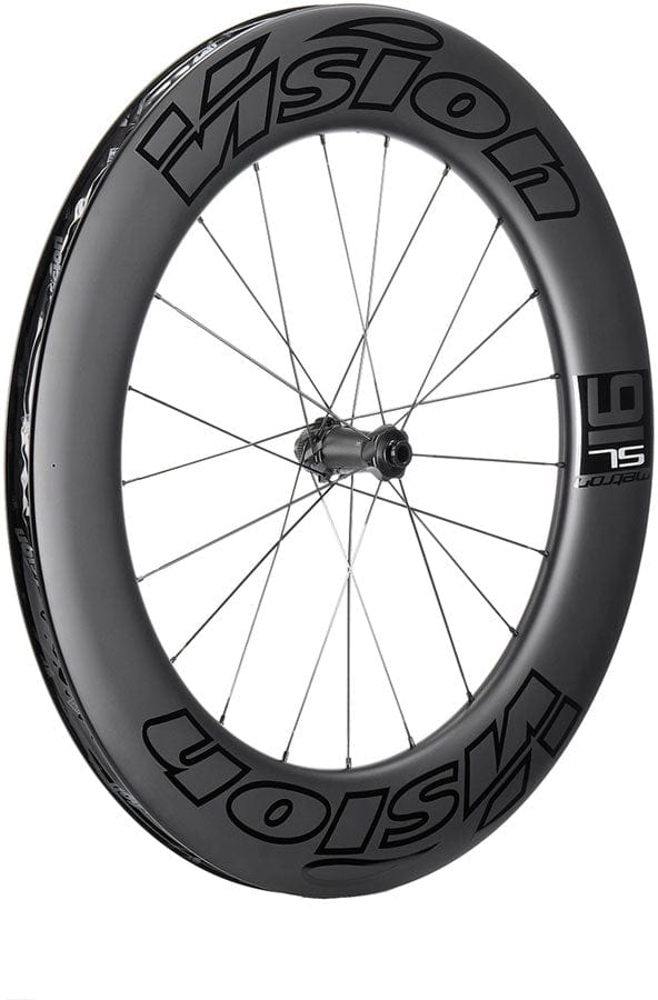 Vision Metron 91 TL Front Wheel Tubeless 700c 21H Spoke Count Disc Brake Center Lock Rotor Mount – BLK