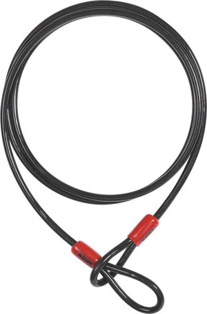Abus Cable Locks ABUS Cobra Seat Leash: 5mm x 75cm (2.5ft): Black