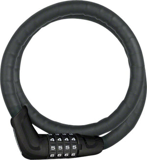 Abus Cable Locks ABUS Tresorflex 6615 Combination Coiled Cable Lock 120cm x 15mm With Mount BLK