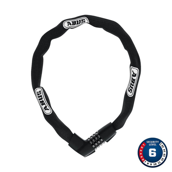 Abus Chain Locks 75Cm (2.5') / 6Mm Abus Tresor 1385 Chain Lock Combo 7mm - Black