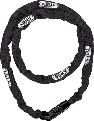 Abus Chain Locks ABUS Steel-O-Chain 4804C Combination Lock: 110/4mm Black