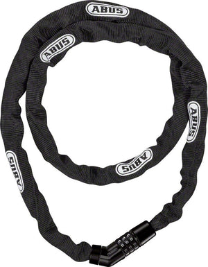 Abus Chain Locks ABUS Steel-O-Chain 4804C Combination Lock: 110/4mm Black