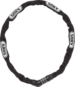Abus Chain Locks ABUS Steel-O-Chain 4804C Combination Lock: 75/4mm Black