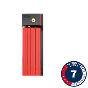 Abus Folding Locks Abus Bordo Big uGrip 5700 Folding Lock Key 100cm 3.3' 5mm Red