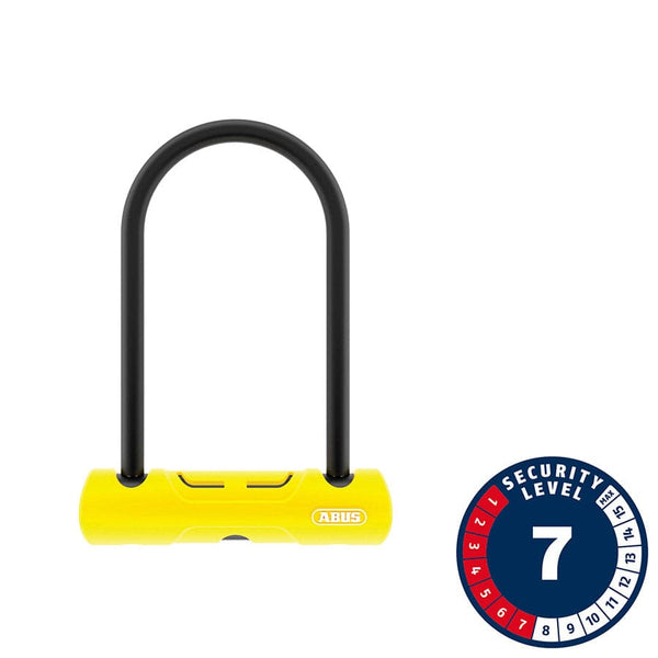 Abus U-Lock Abus 402 U-Lock Key 150x160mm 5.9''x6.3'' Thickness in mm: 10mm Yellow Mini