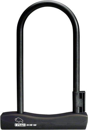 Abus U-Lock Abus Buffo U-Lock - 4 x 9" Keyed Black Includes bracket
