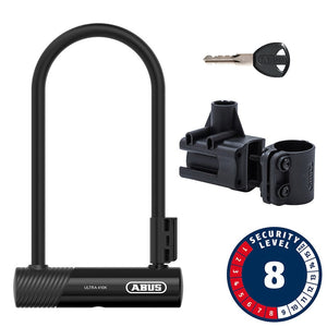 Abus U-Lock Abus Ultra 410K U-Lock Key 12mm 170x230mm 6.7''x9'' SH34 Black