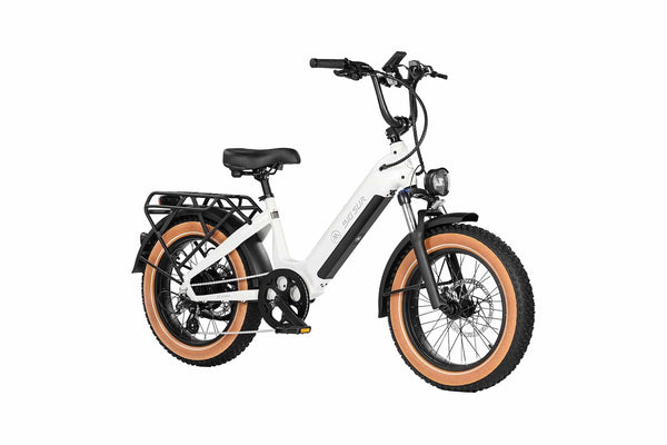 AIMA e-Bikes Ivory White AIMA Big Sur Sport 20" E-BIke