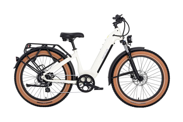 AIMA e-Bikes Ivory White / L AIMA Big Sur 26" E-Bike