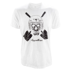 Alienation Apparel Alienation Undead Trailboss  MD Unisex White 100% Cotton Undead Trail Boss
