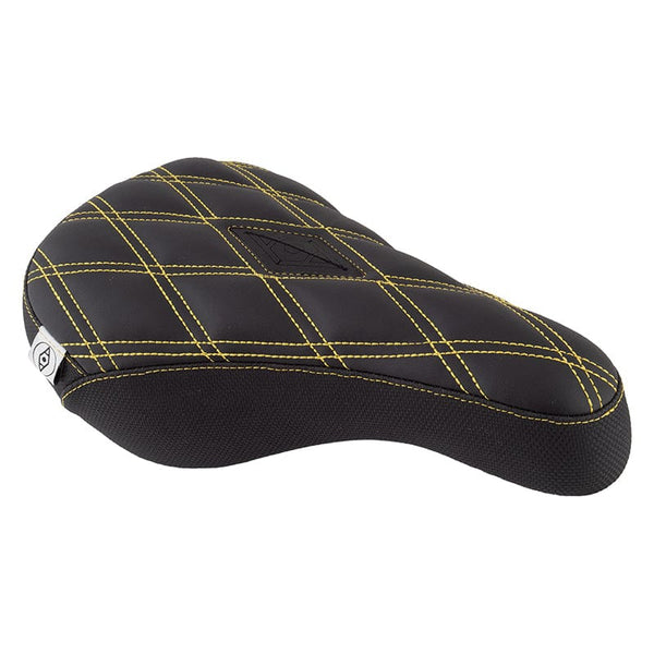 Alienation Saddles Alienation Gripper BMX Pivotal Vegan Leather Gold 235mmx140mm 400g