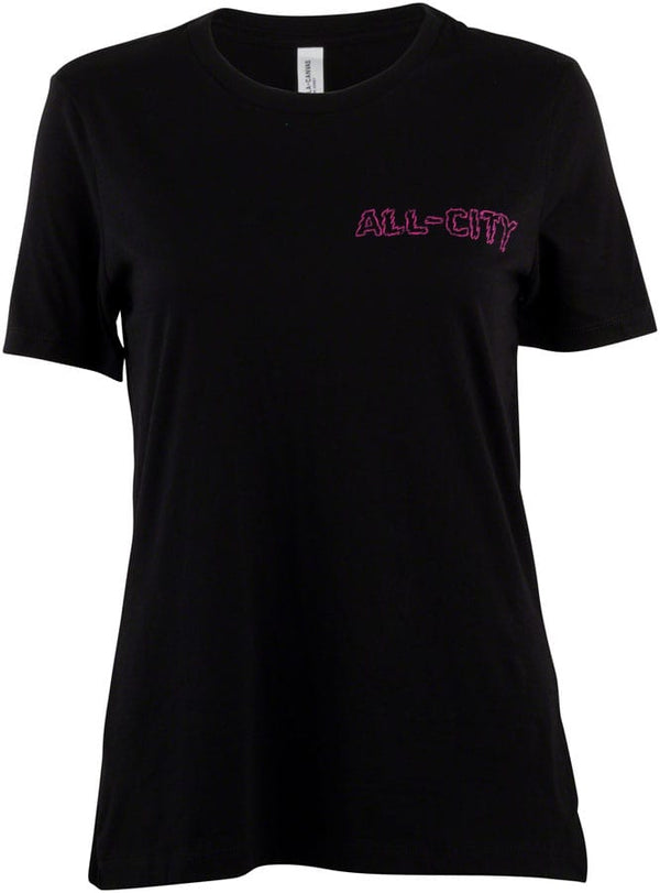 All-City Shirts Small All-City Night Claw Women's T-Shirt - Black Blue/Green Magenta