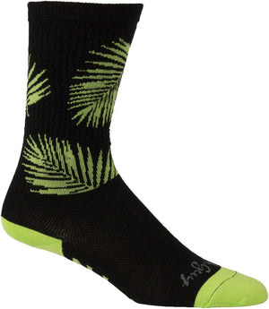 All-City Socks All-City Key West Carl Socks - 8 inch Black/Green Large/X-Large