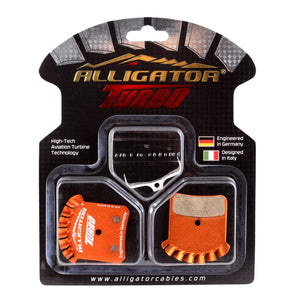 Alligator Disc Brake Pads Shimano (D-Type 4-Piston), TRP Quadiem Alligator Turbo Disc Pads