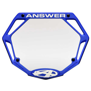AnswerBMX Number Plates Mini / Blue AnswerBMX 3D Number Plates
