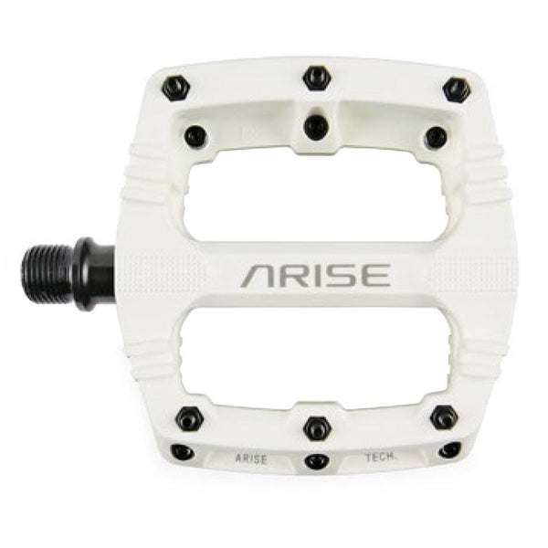 ARISE Pedals White ARISE Xenon Mini Platform Pedals Body: Nylon Spindle: Cr-Mo 9/16'' - Pair