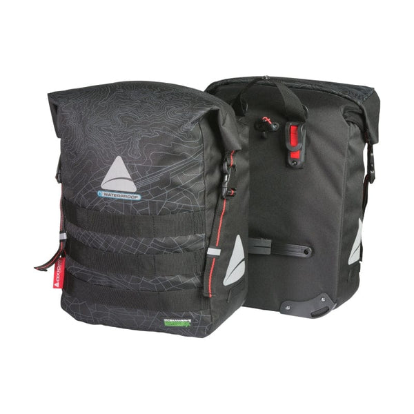 Axiom Bags Axiom Monsoon Oceanweave 45+ Pannier Hook-On 16.9x11.8x6.9” (x2) 2755 c.i. (Pair) Black