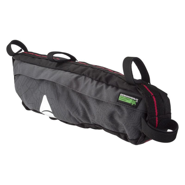 Axiom Bags Axiom Seymour Oceanweave Framepack Bag P4.5 Velcro Straps 20.5x5.1x2.4” 275 c.i. Grey/Black