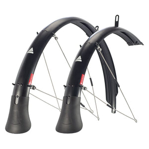 Axiom Fenders Axiom Flascheguard Fenders Pair MTB 27.5` x 70mm Polycarbonate Stainless Steel Matte Black 60mm / 2.35` 850g