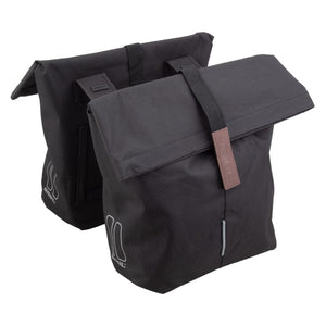 Basil Bags Basil City Double Pannier Bag UBS / Straps 11.8x7x19.4` 1708 c.i. Black