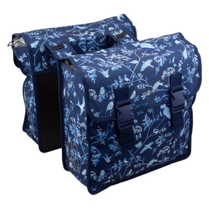 Basil Bags Basil Wanderlust Double Pannier Bag UBS / Straps 14.2x5.5x16.2` 2135 c.i. Indigo Blue
